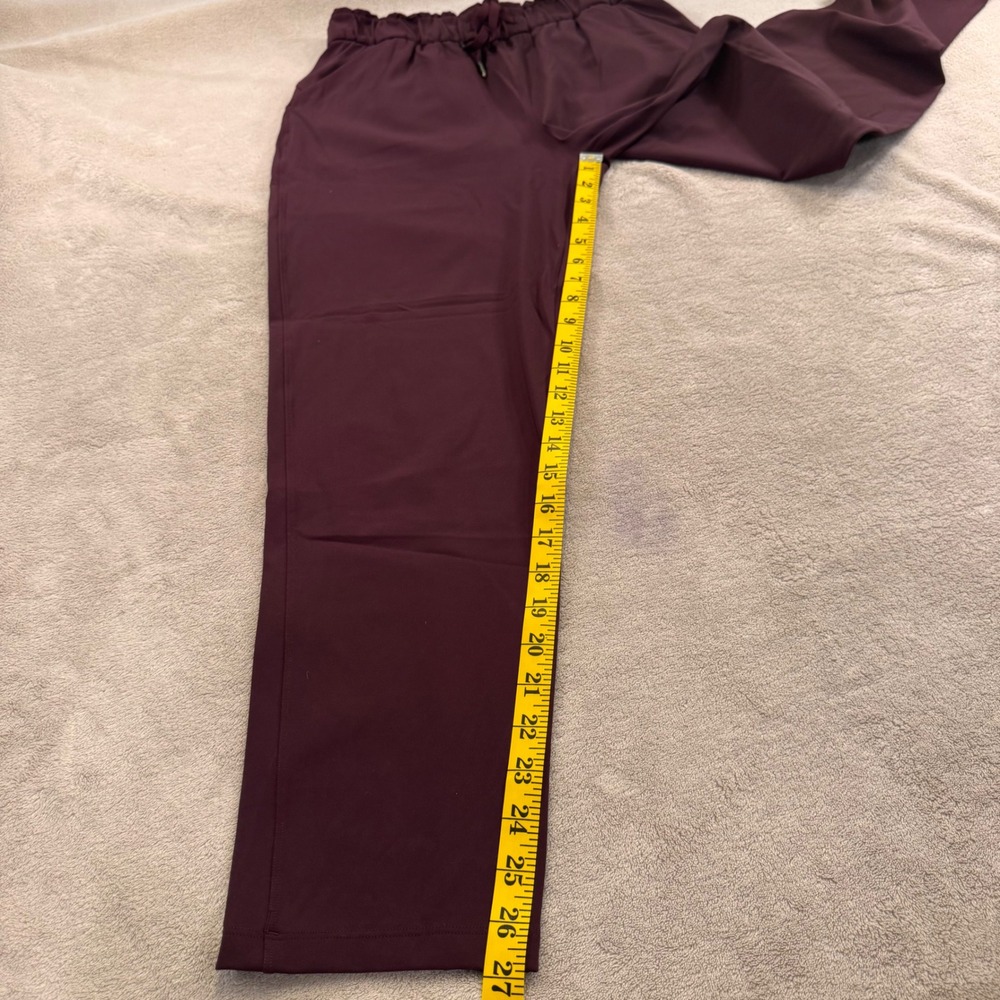 Lululemon On The Fly High Rise Pull On Cropped 7/8 Pants Stretch Travel Sz 6 - Picture 4 of 10